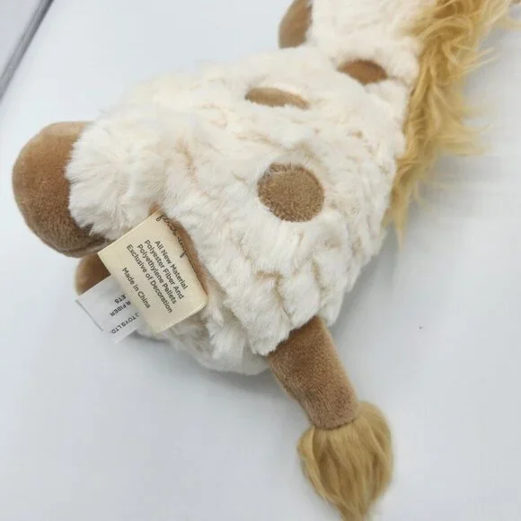 First Impressions White Tan Spotted Giraffe Soft Plush Stuffed Animal Macy's 9" - Picture 5 of 7